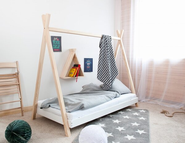 Dětská postel Tipi Velikost spací plochy: 120x60, Barva: přírodní dřevo