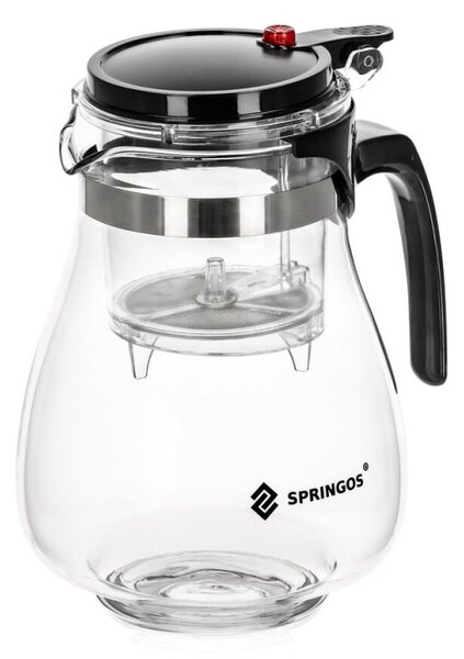 Konvice na čaj 1,65 l SPRINGOS KI0196 průhledná
