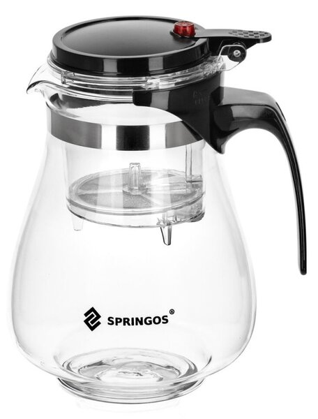 Konvice na čaj 1,65 l SPRINGOS KI0196 průhledná