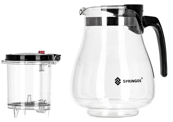 Konvice na čaj 1,65 l SPRINGOS KI0196 průhledná