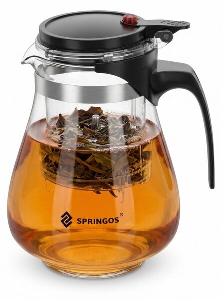 Konvice na čaj 1,65 l SPRINGOS KI0196 průhledná