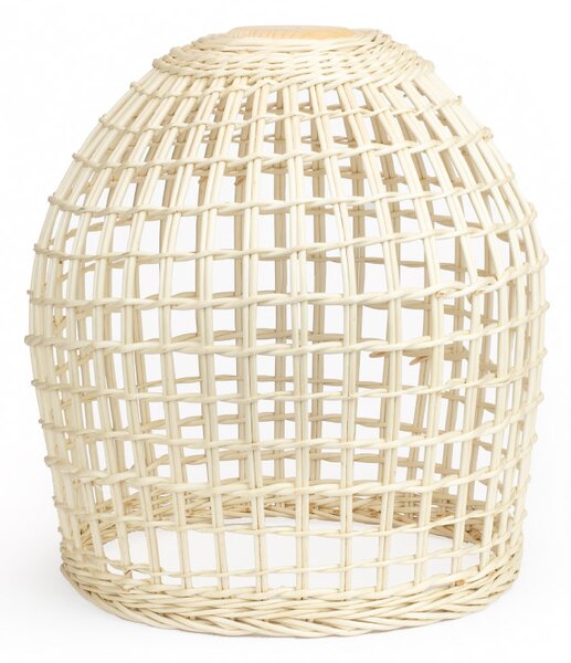 Lustr proutěný bělený (stínítko) Lustre VI. průměr 17 x v.32(cm)