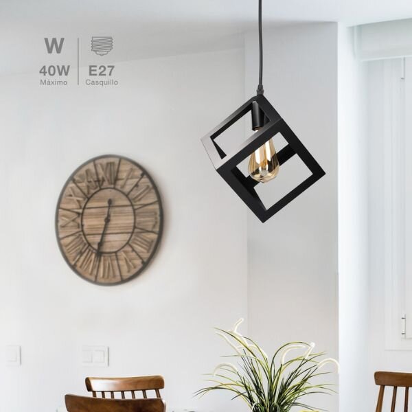 Designové závěsné svítidlo Gembu na 1 žárovku E27 max 40W, délka 1m, černé, 3 roky záruka