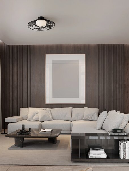 LED černé moderní stropní svítidlo Brume