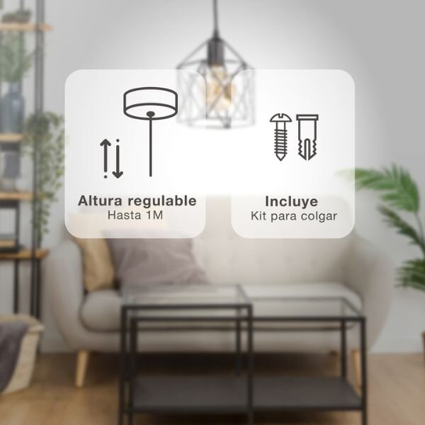 Designové závěsné svítidlo Carnot na 1 žárovku E27 max 40W, délka 1m, černé, 3 roky záruka