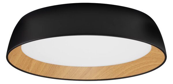 LED stmívatelné černo-dřevěné designové stropní svítidlo Sigi