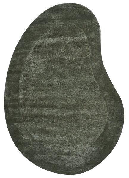 Koberec MASSO Tmavě zelená 160 x 230 cm Viskóza