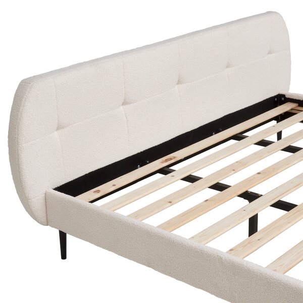 ČALOUNĚNÁ POSTEL, 180/200 cm, přírodní barvy Livetastic - Manželské postele, Online Only
