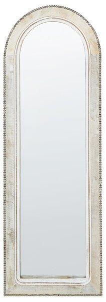 Zrcadlo SARRY 31 cm 91 cm Mangové dřevo Bílá