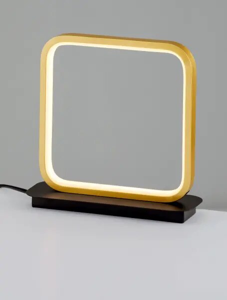 LED černo-zlatá stolní lampa Imar