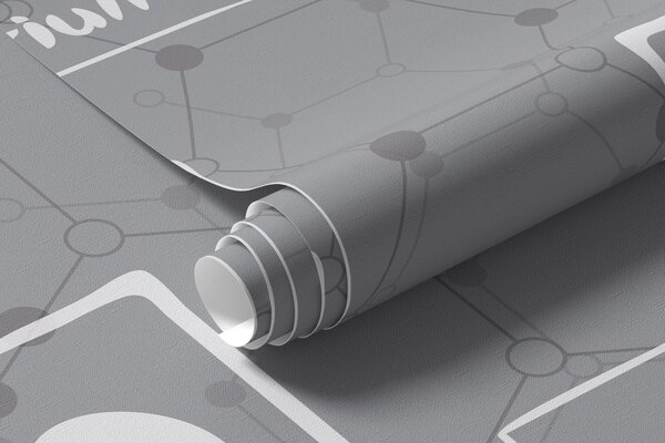 Fototapety Chemické prvky na šedém pozadí, Fototapety designové, w00713 : uwalls.cz