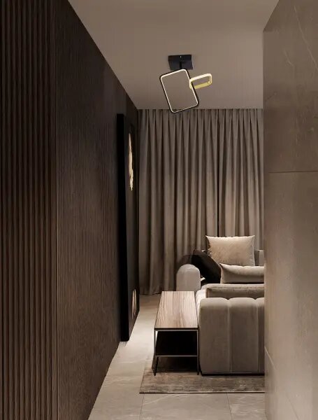 LED stmívatelné černo-zlaté moderní stropní svítidlo Imar