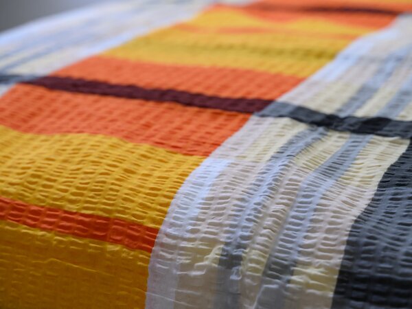 Krepové povlečení z Renforcé bavlny ORANGE KUBE barevné Rozměr povlečení: 70 x 90 cm | 140 x 200 cm