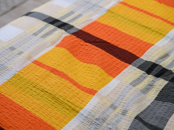 Krepové povlečení z Renforcé bavlny ORANGE KUBE barevné Rozměr povlečení: 70 x 90 cm | 140 x 200 cm