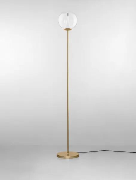 LED stmívatelná zlatá stojací lampa Gi