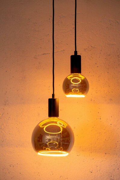 Deko-Light LED designová žárovka Moon 200, DIM, E27, 6,0W, 1900K, kouřová 180736