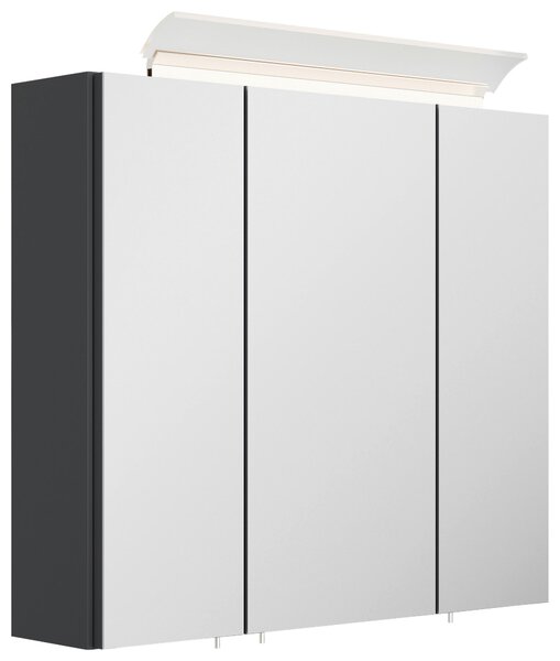 ZRCADLOVÁ SKŘÍŇKA, barvy grafitu, 70/62/17 cm MID.YOU - Koupelnové série, Online Only