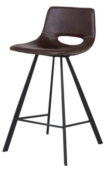 Tmavě hnědá barová židle Canett Coronas, výška 87 cm