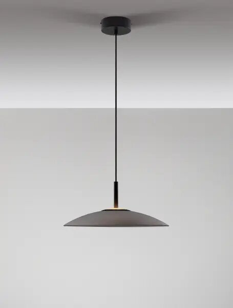 LED černo-kouřový designový lustr Polifemo 140 – Černá
