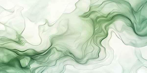 Fototapety Panoramatické zelené abstraktní vlny na světlém pozadí, Fototapety 3D, Fototapety 3d geometrické tvary, w01185d1 : uwalls.cz