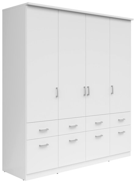 ŠATNÍ SKŘÍŇ, bílá, 181/199/58 cm Boxxx - Šatní skříně, Online Only