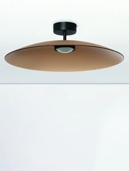 LED černo-moce hnědé moderní stropní svítidlo Polifemo – Hnědá