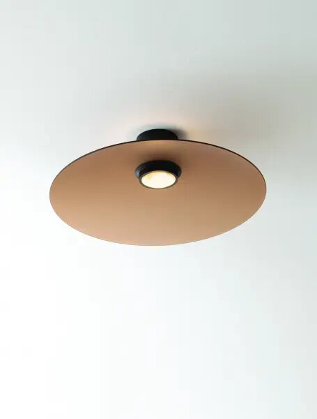 LED černo-moce hnědé moderní stropní svítidlo Polifemo – Hnědá
