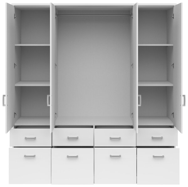 ŠATNÍ SKŘÍŇ, bílá, 181/199/58 cm Boxxx - Šatní skříně, Online Only