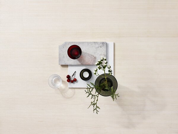 Miska Kastehelmi Iittala mechově zelená nízká