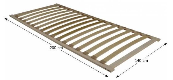 Lamelový rošt 200x140 cm Flexy 3zónový
