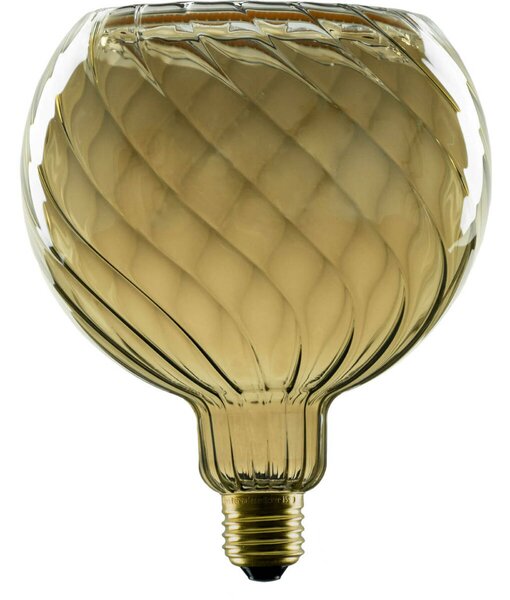 BIG WHITE SLV LED Plovoucí Globus 150 stočený LED žárovka, kouřově šedá, E27, fázové stmívání, 6W, 1900K 1008151