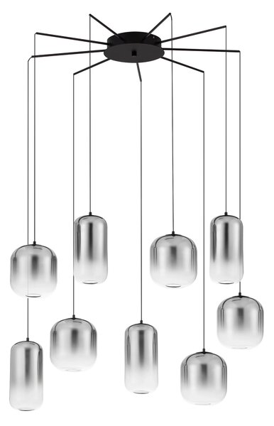 LED černo-šedé designové svítidlo Aelia