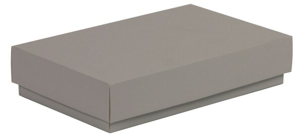 Dárková krabička s víkem 250x150x50/40 mm, šedá