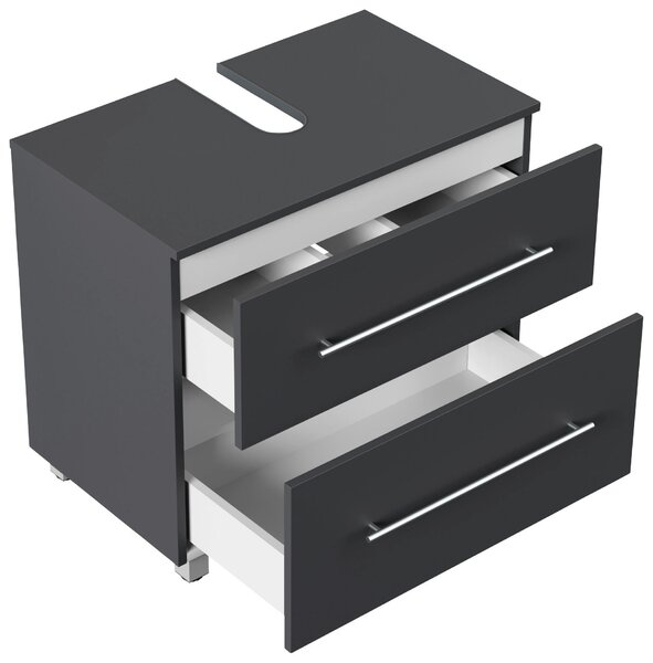 SKŘÍŇKA POD UMYVADLO, barvy grafitu, barvy grafitu, 70/63/41,6 cm MID.YOU - Koupelnové série, Online Only