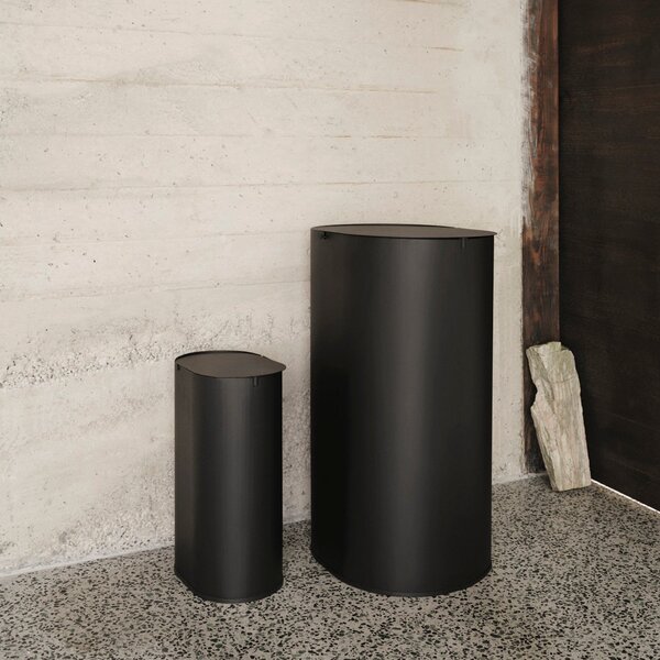 FERM LIVING Odpadkový koš Enkel, Medium, Black