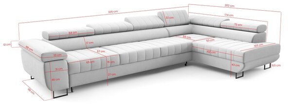 Sedací souprava Horizonte XL - Kronos 05 Varianta: Pravá