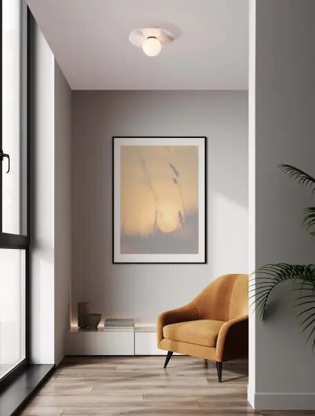 Bílé designové stropní svítidlo Idor – Bílá