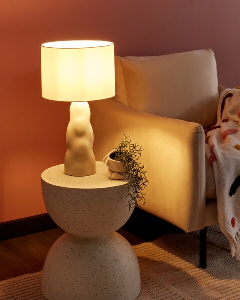 Stolní lampa VILAR Keramika Béžová