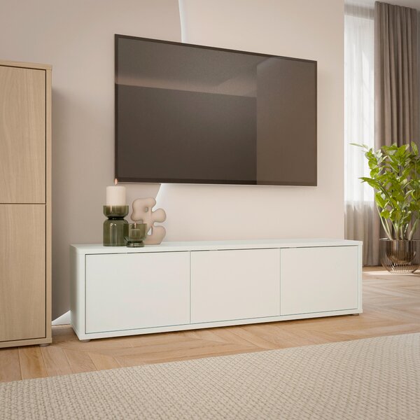 NÍZKÁ KOMODA, světle šedá, 154,2/42,5/34,9 cm Carryhome - TV stolky & komody pod TV, Online Only