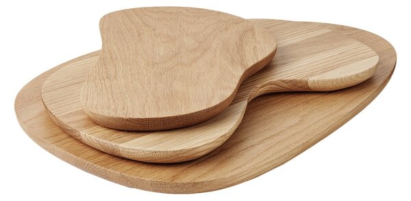 FERM LIVING Sada prkének Cairn Cutting, sada 3 ks, Oak