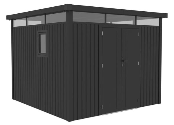 Kovový přístřešek na nářadí Falun 2,9 x 2,9 m CoverTech antracitový