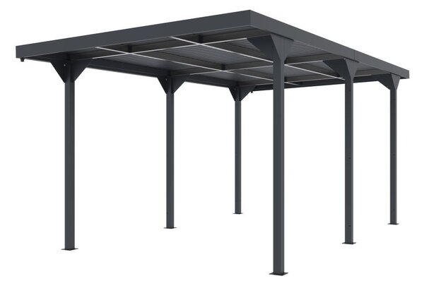 Kovový přístřešek pro auto Aspen 2,84 x 5,46 m CoverTech antracitový