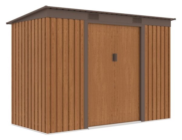 Oklahomský domek na nářadí 2,6 x 1,2 m Sklad Boss woodlike