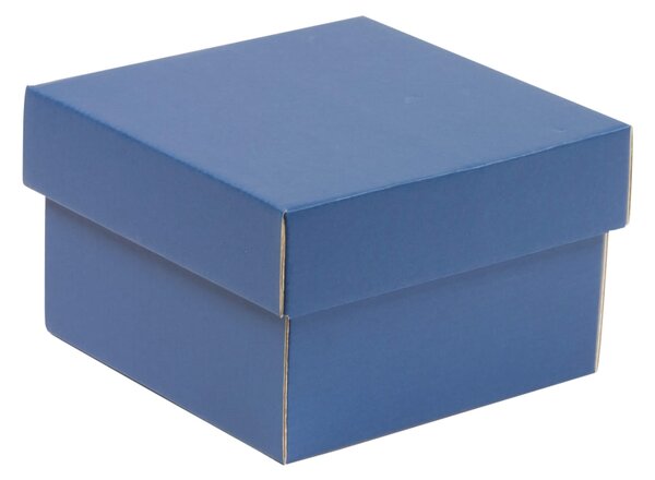 Dárková krabička s víkem 150x150x100/40 mm, modrá