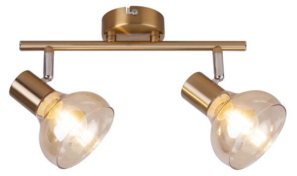 Rabalux Holly stropní světlo 2x40 W mosaz-jantarová 5547