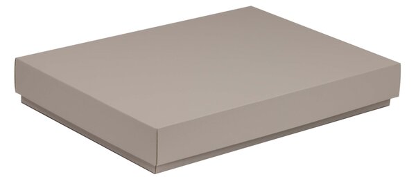 Úložná/dárková krabice s víkem 350x250x50/40 mm, šedá