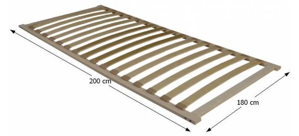 Lamelový rošt 200x180 cm Flexy 3zónový