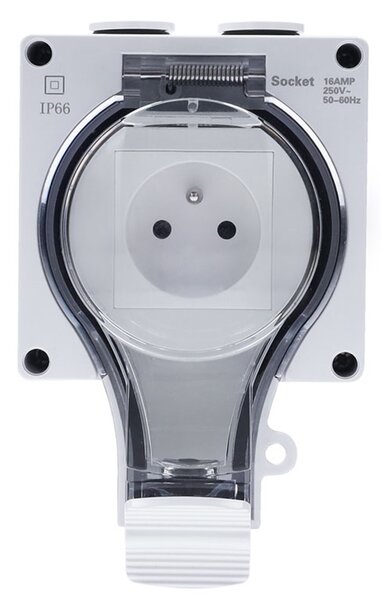 Solight zásuvka IP66, vodotěsná a prachotěsná 5B350