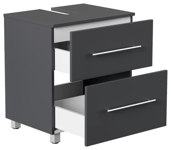 SKŘÍŇKA POD UMYVADLO, barvy grafitu, barvy grafitu, 55/63/41,6 cm MID.YOU - Koupelnové série, Online Only