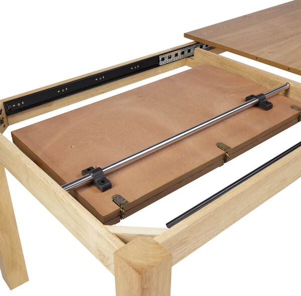 Rozkládací jídelní stůl MADURA Přírodní jasan 160/240 cm 90 cm